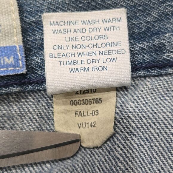 Vintage Old Navy 2003 Y2K Wide Leg Cargo Jeans Girls 14 New Old Stock Utility - Picture 4 of 12